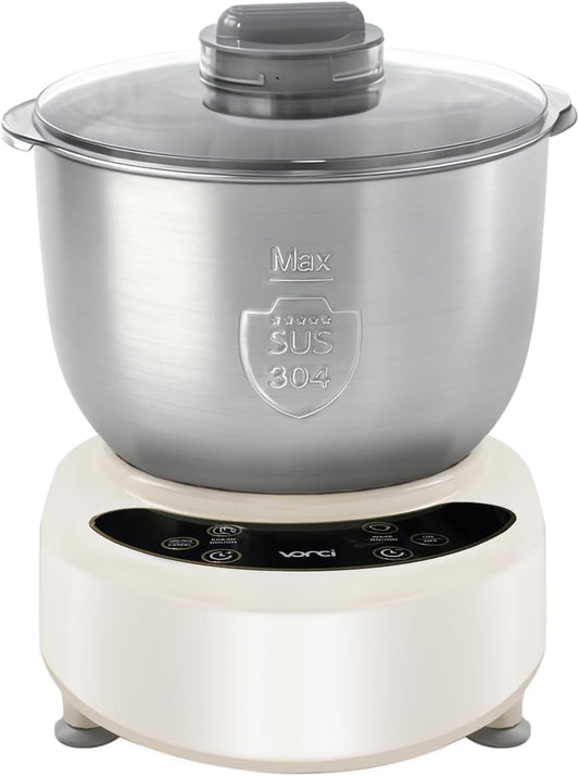 Electric Dough Maker with Ferment Function,7.3QT (7L) Stainless Steel Dough Mixer Dough Mixer Machine with Fermentation & Timer for Bread, Pizza, Dumplings, Noodles.