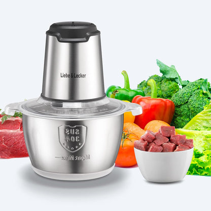 Electric Food Chopper, 350W Food Processor with 8-Cup Bowl
