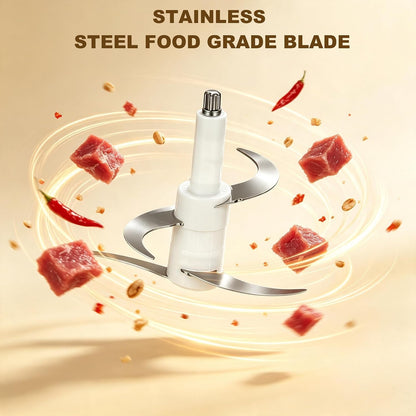 Electric Food Chopper, 350W Food Processor with 8-Cup Bowl