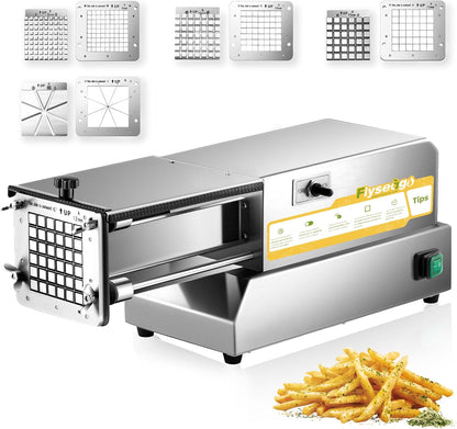 Commercial French Fry Cutter Stainless Steel with 4 Blades