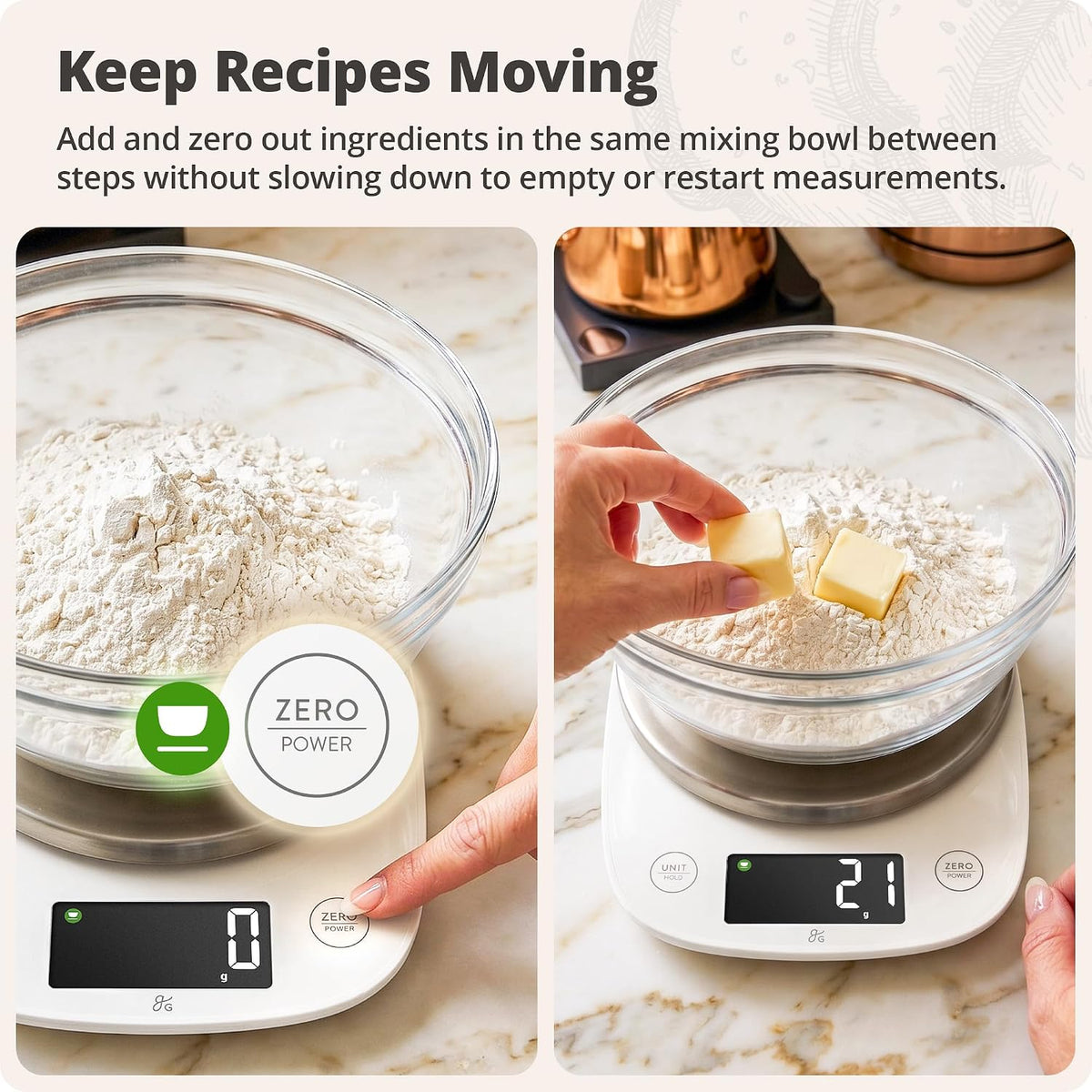 Digital Kitchen Scale for Baking, Sourdough, 11lb Capacity