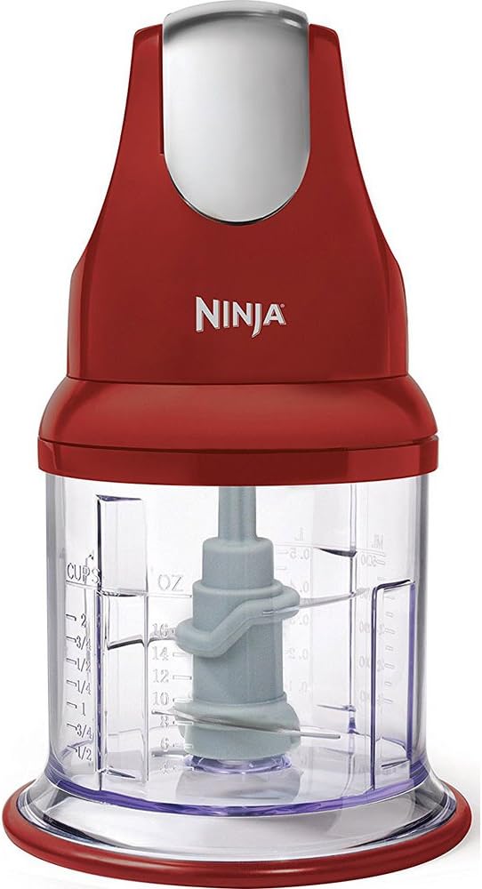 Ninja Food Chopper Express Chop with 200-Watt, 16-Ounce Bowl for Mincing, Chopping, Grinding, Blending and Meal Prep (NJ110GR)