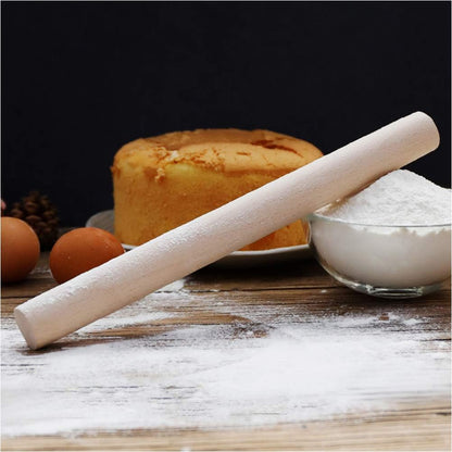 Non-Stick Rolling Pin Silicone Basting Pastry Mat Spatula Brushes Set:Combo Kit of Large and Small Dough Rollers and 2 Stainless Steel Cookie Cutters for Baking