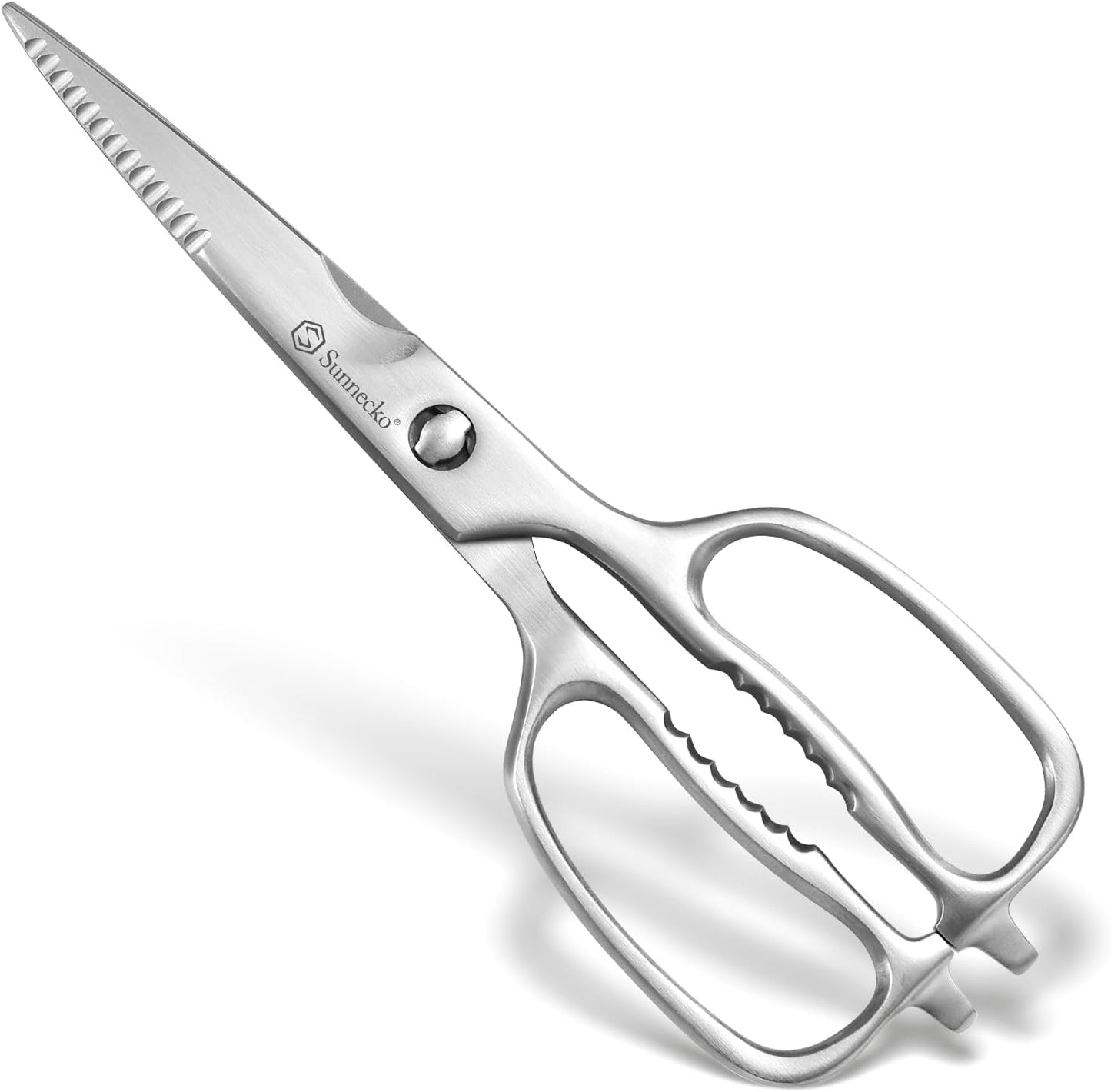Sunnecko Kitchen Scissors All Purpose Heavy Duty Scissors Titanium Coated, Kitchen Shears for Food, Micro Serrated with Detachable Blades