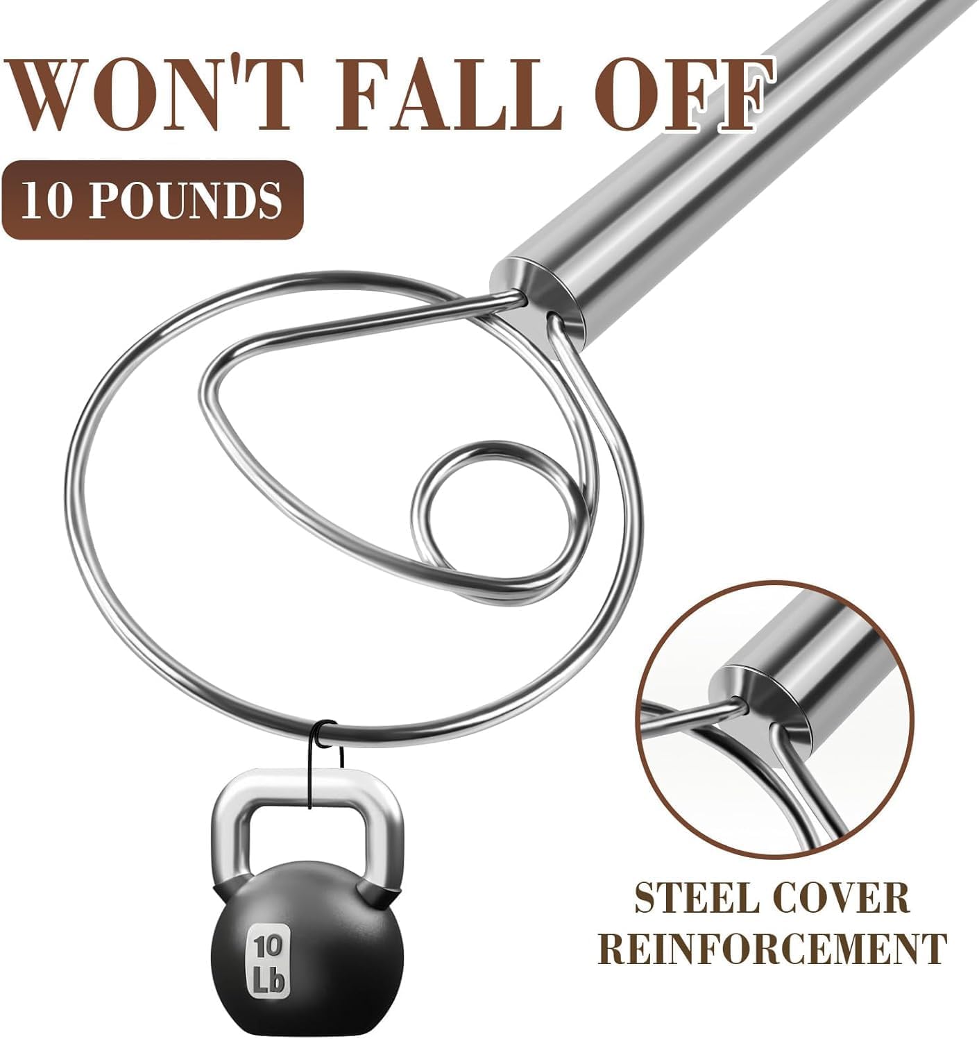 Danish Dough Whisk Stainless Steel Dough Hook Dutch Whisk for Sourdough Bread Dough Mixer Hand Wooden Handle Kitchen Whisking Mixing Tool Bread Making Tools and Supplies (3 Pack Black)