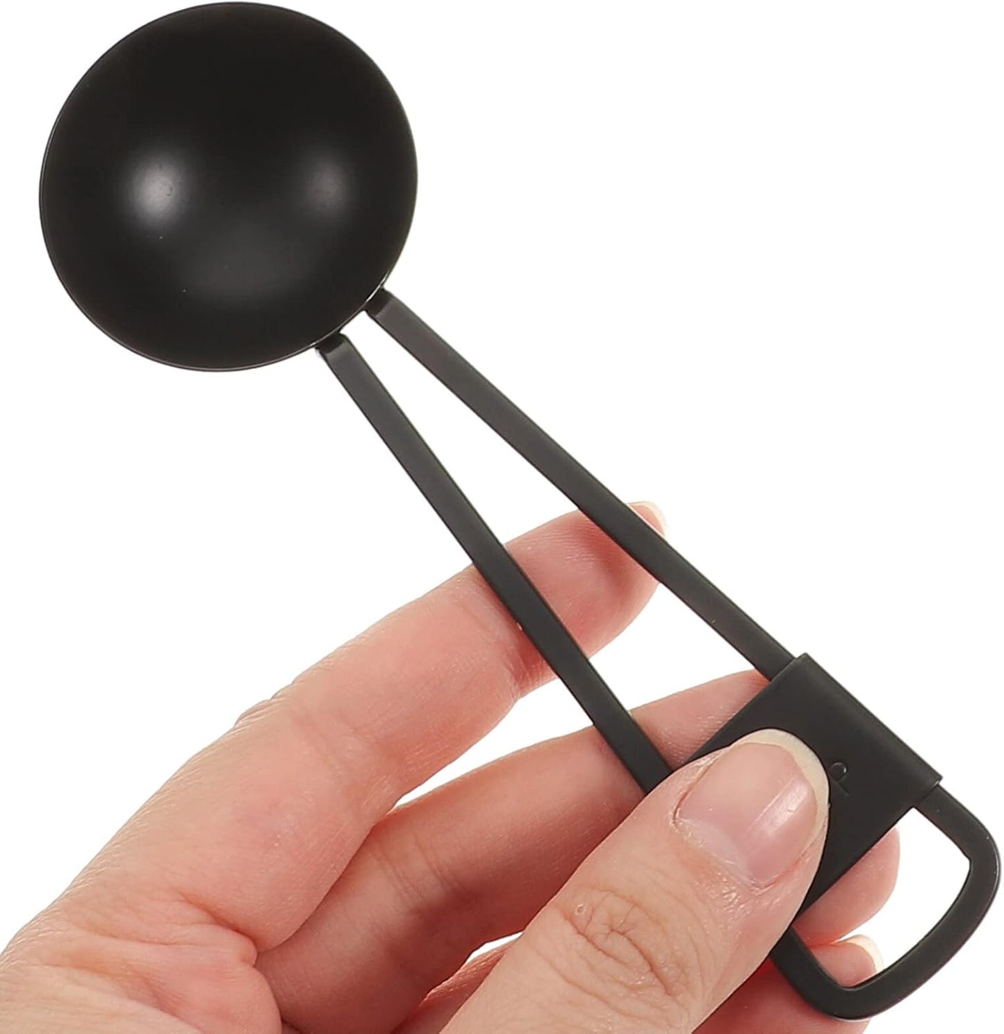 Luxshiny 5Pcs Measuring Spoon Set: Nesting Design Teaspoon for Baking, Cooking, Coffee, and Liquid Ingredients - Black