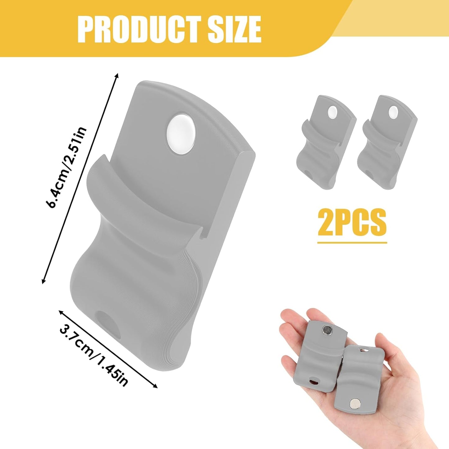 2PC Mason Jar Opener Set, Multifunctional Lid Opener for Regular & Wide - Mouth Canning Jars, Effortless Twist Tool for Tight Lids, Ideal for Kitchen, RV & Camping, Durable & Easy to Use (Black)