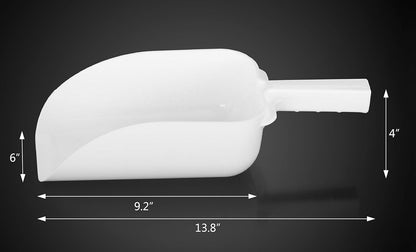 New Star Foodservice 34400 Polycarbonate Plastic Utility Ice Scoop, Clear, 12-Ounce
