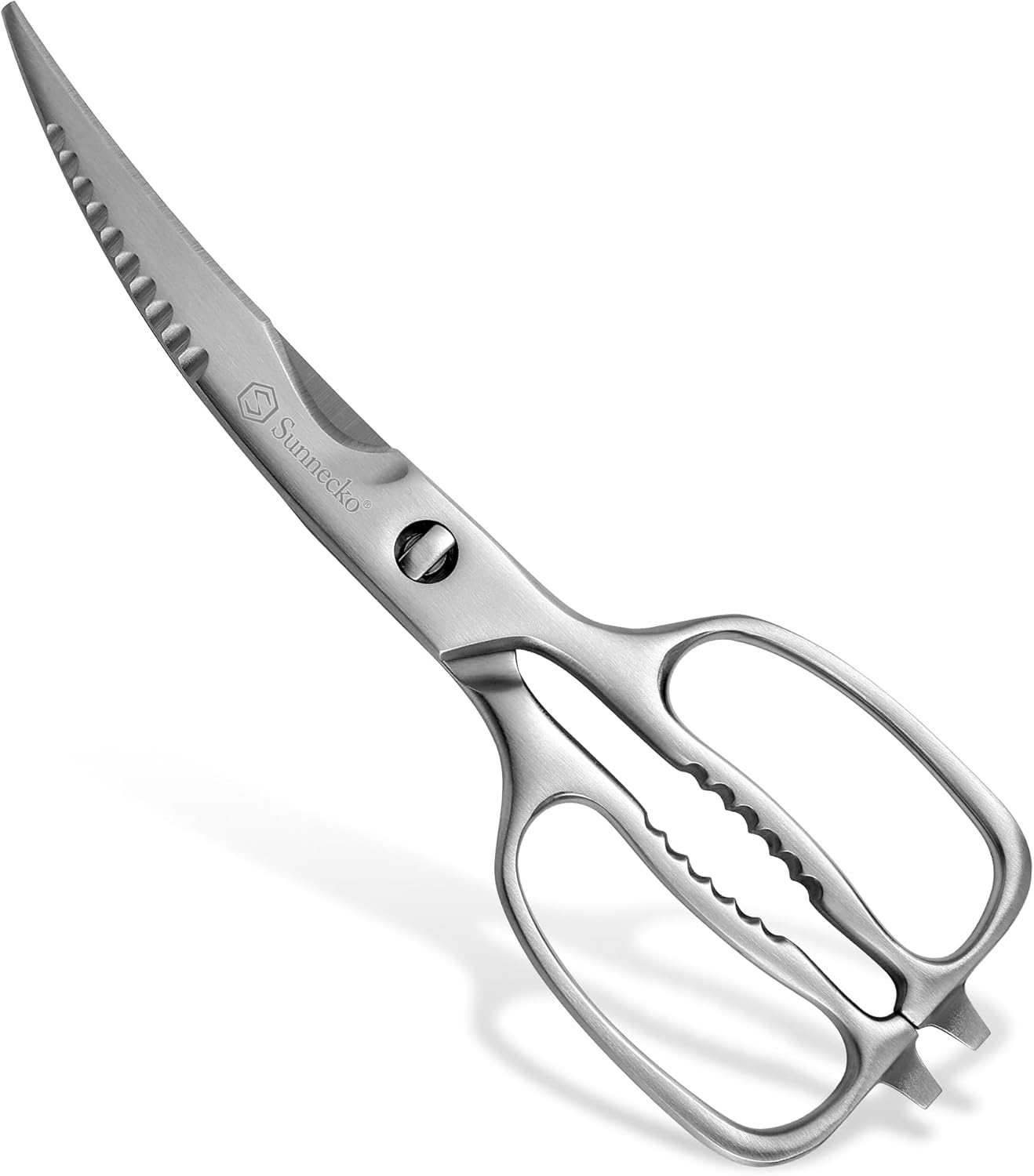 Sunnecko Kitchen Scissors All Purpose Heavy Duty Scissors Titanium Coated, Kitchen Shears for Food, Micro Serrated with Detachable Blades