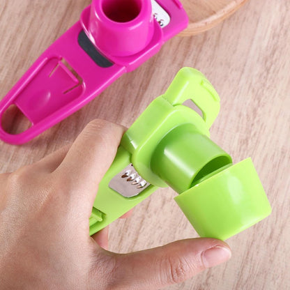 Multifunction Ginger Grater Tool Mini Grater Nutmeg Grinder Garlic Grater, Kitchen Manual Fruit Vegetable Nuts Chopper Grinder Garlic Tools (Rose Red)