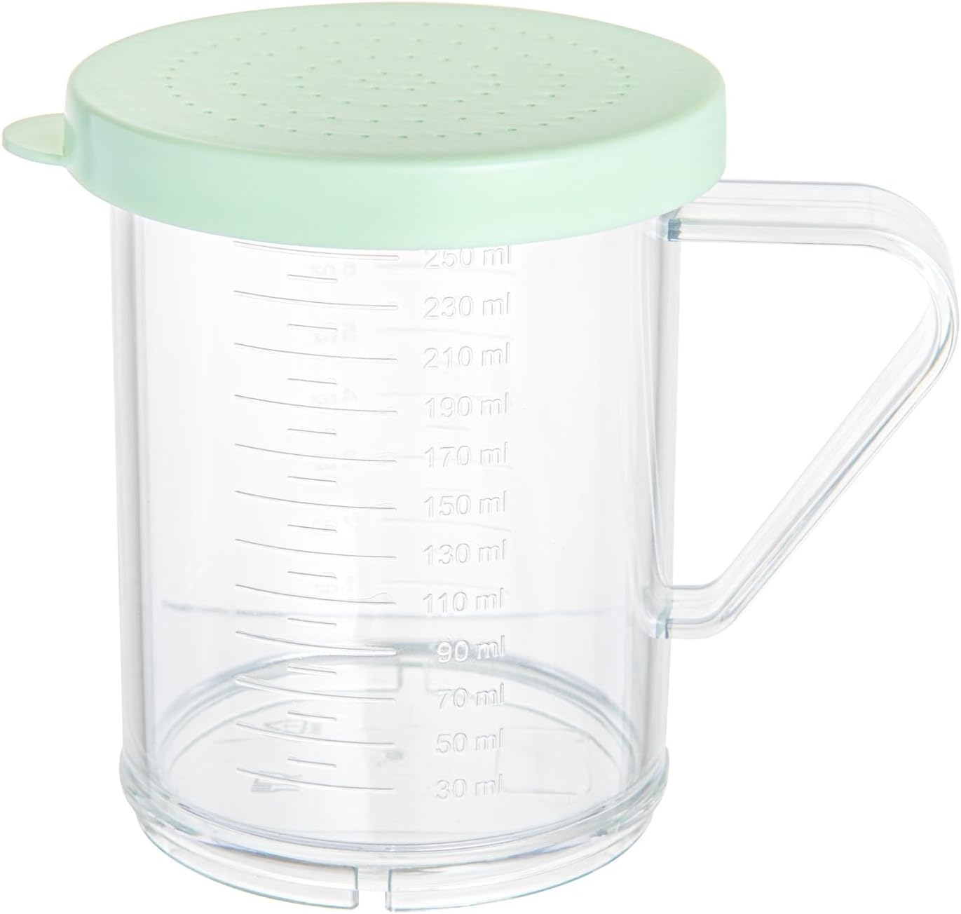 Restaurantware Spice Shaker 1 Count Plastic Shaker, Durable Seasoning Dredge with Yellow Coarse Lid, Clear Shaker for Commercial Kitchens, Pizzerias, and Bakeries