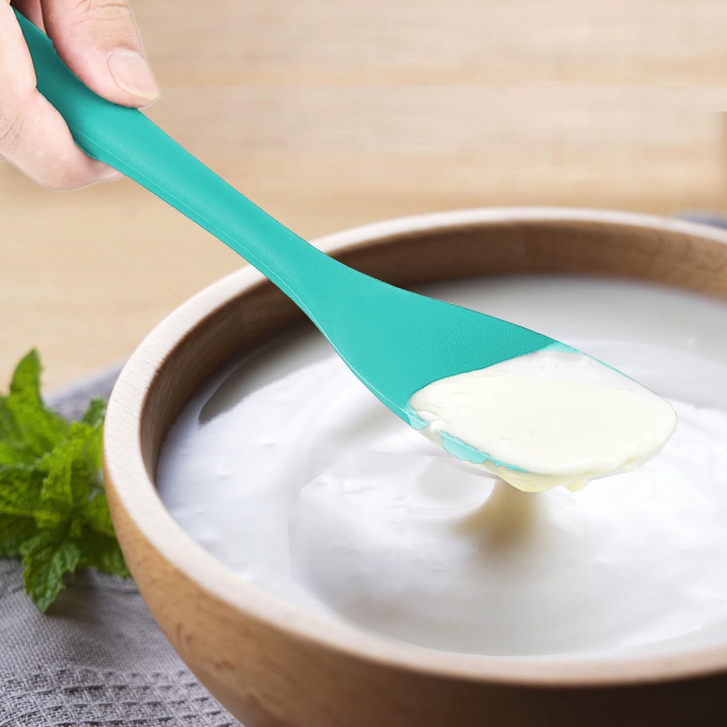 Upgrade Silicone Spatula Spoon Set,VOVOLY Heat Resistant Rubber Spoonula, Seamless Non-Stick Flexible Scrapers for Baking Mixing Tool,3 Pack,