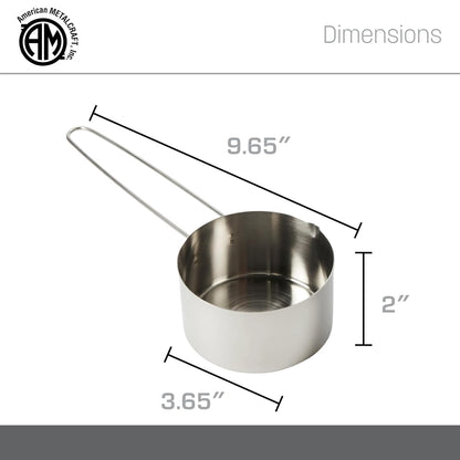 American METALCRAFT, Inc. American Metalcraft MCL125 Stainless Steel Measuring Cup, 1 1/4-Cup