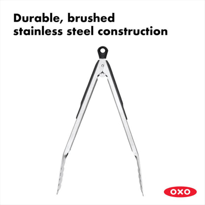 OXO Good Grips 9 Inch Stainless Steel Locking Tongs