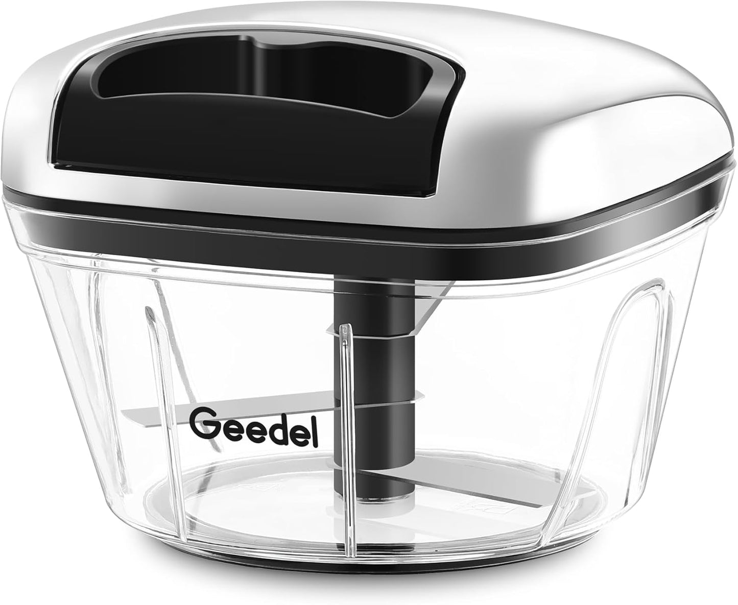 Manual Pull Food Chopper, Hand Pull String Onion Chopper Dicer for Kitchen, Easy Cleaning Food Chopper for Vegetables, Fruits (500 ML)