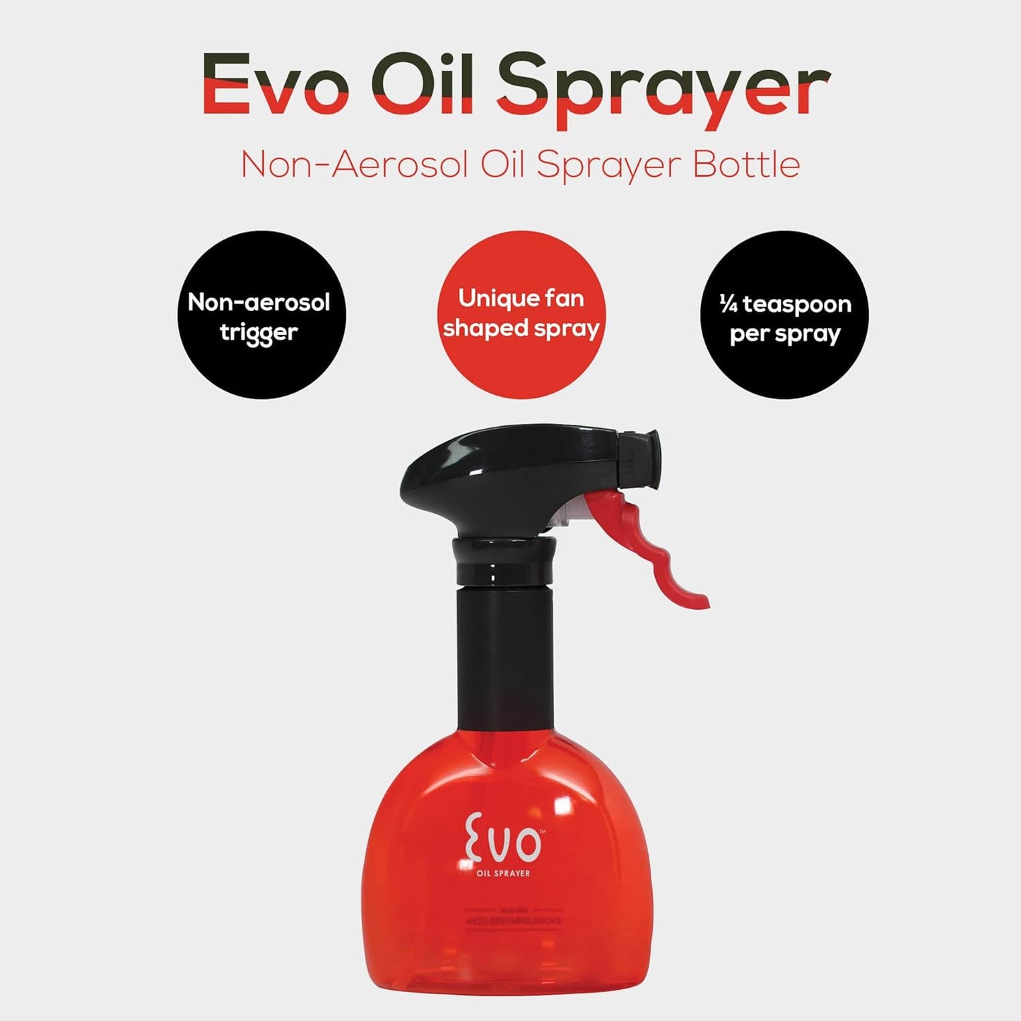 Evo Oil Sprayer Minis, Non-Aerosol for Olive, Cooking Oils, and Vinegars, 8-Ounce Capacity, 1 Each Yellow and Green