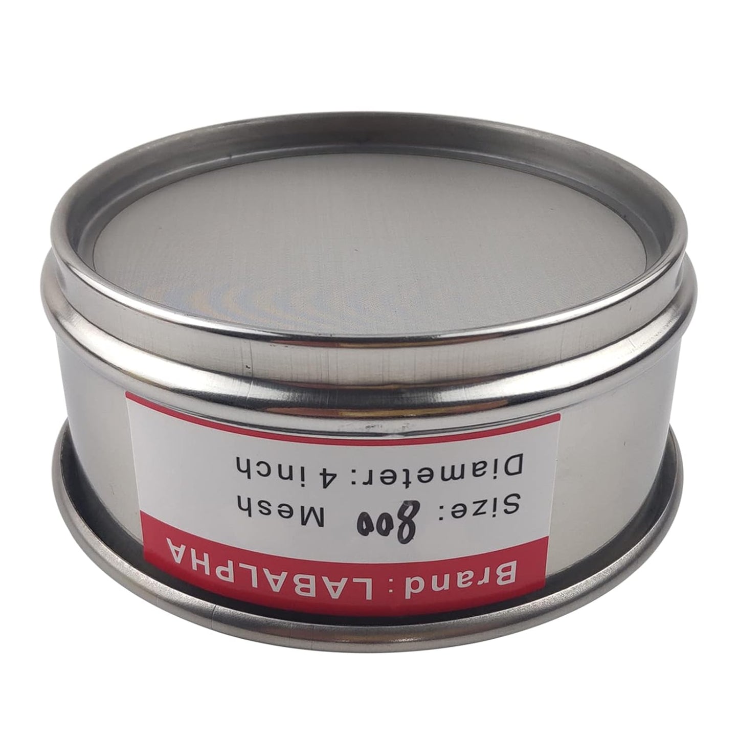 LABALPHA 70 Mesh Lab Sieves, Test Sieve #70 Mesh, 4'' Diameter, 304 Stainless Steel Wire Cloth (0.22mm)