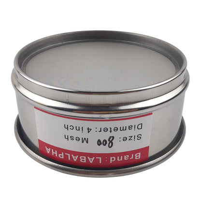 LABALPHA 70 Mesh Lab Sieves, Test Sieve #70 Mesh, 4'' Diameter, 304 Stainless Steel Wire Cloth (0.22mm)