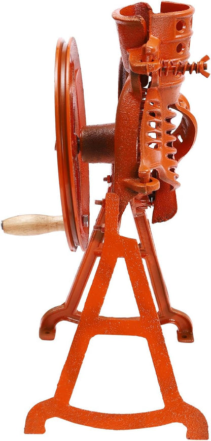 Corn Sheller Hand Crank, 2-In-1 Heavy Duty Shelling Machine, Manual Quick Corn Cob Stripper Tool For Small Farm And Household Usage. (Orange)