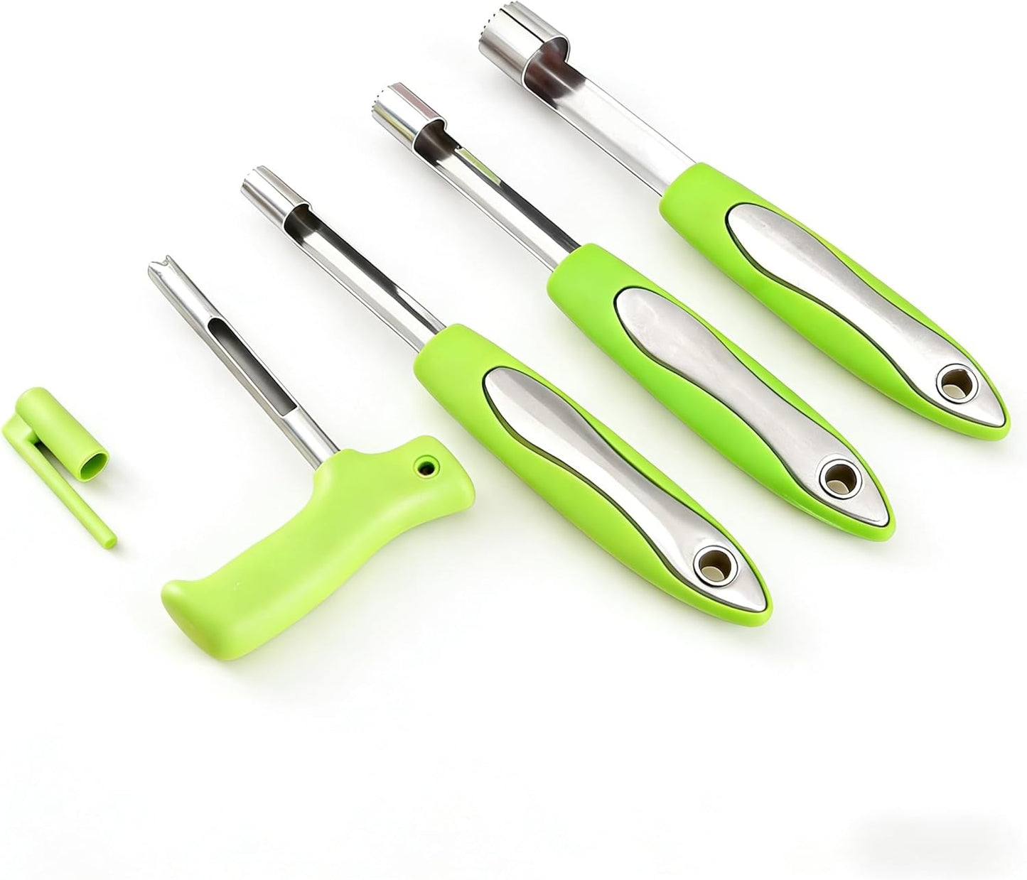 Multifunctional Pitter with Comfortable Rubber Handle, 5-Piece Set, for Fruits, Vegetables, and Red Dates