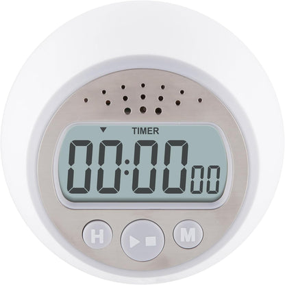 Taylor Digital Timer Counts Up and Down for School, Learning, Projects, and Kitchen Tasks, Super Loud Digital Timer, Gray