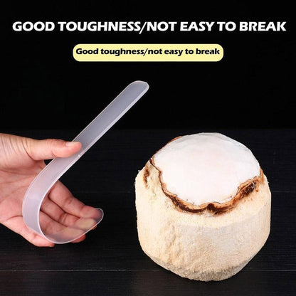 Meat Scraper,Soft and Flexible Coconut Egg Tools Kitchen Utensils and Gadgets for Coconut Lovers Melon Ballers Fruit and Vegetable Tools
