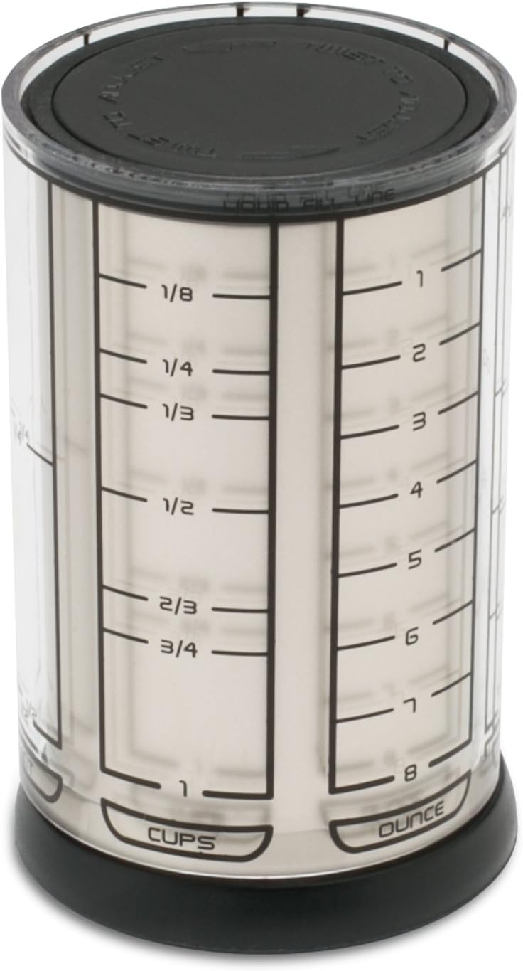 KitchenArt Professional Series 2 Cup Adjust-A-Cup, Champagne Satin, Adjustable, 1/8 to 2-Cup