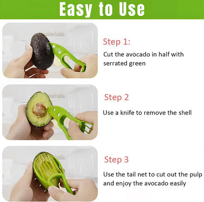 Avocado Slicer for Mashing Avocados Enucleation Making Guacamole(Green)