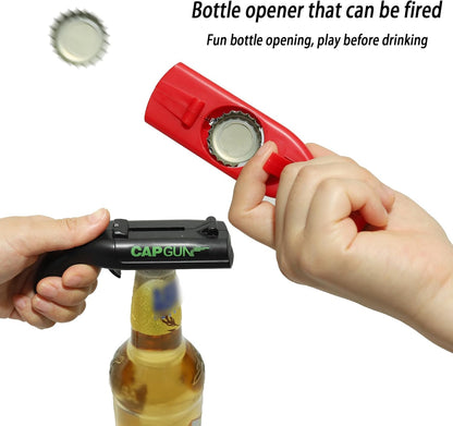 Bottle Opener,Fun Shooting Gun Creative Bottle Opener for Party Games, Family Parties, Outdoor Barbecue,Jar Opener for Weak Hands and Seniors with Arthritis
