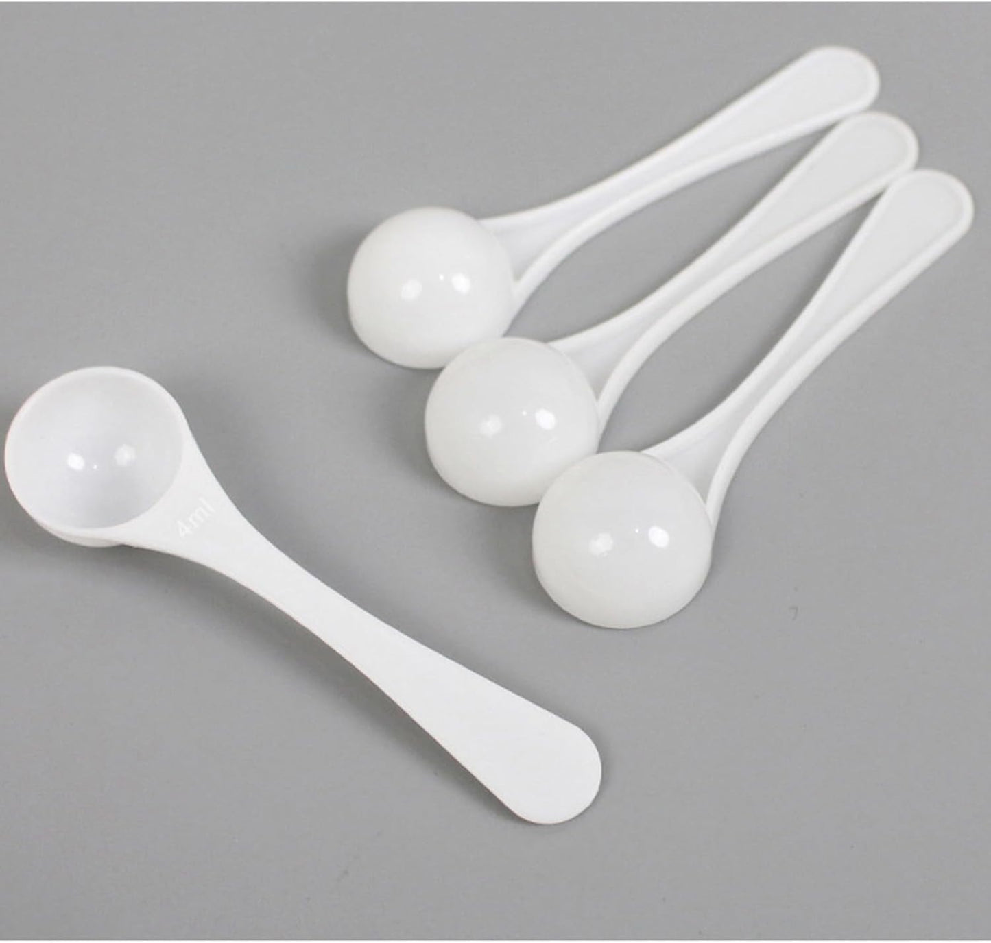 2 Pcs 4ml/2g Milk Powder Spoon Micro Measuring Scoop Plastic Measuring Spoons Long Handle Kitchen Spice Measuring Tool