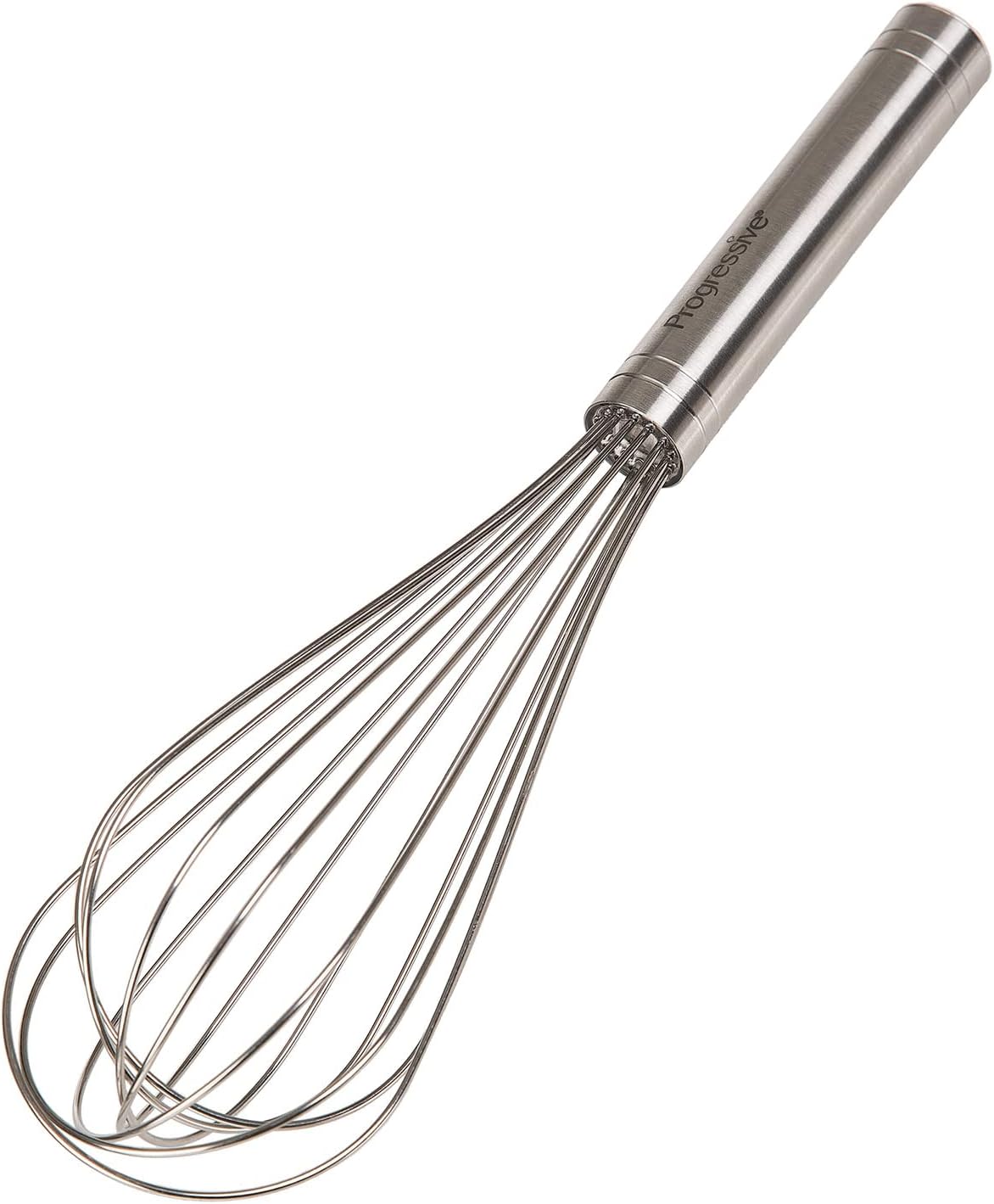 PrepWorks 10 Inch Fat Whisk - Stainless Steel Whisk for Mixing, Beating, and Stirring Sauces, Batter, and More