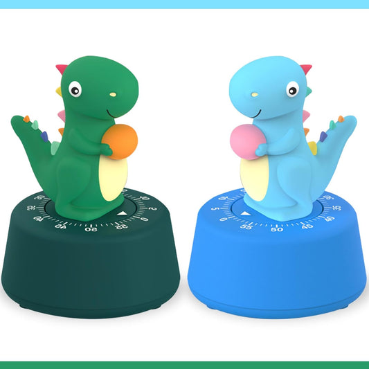 ELE DEPI 2 Pack Cute Kitchen Timer,100% Mechanical Egg Timer for Kids,60 Minutes Wind up Timer for Cooking/Reading/Do Sports. (Mushrooms)