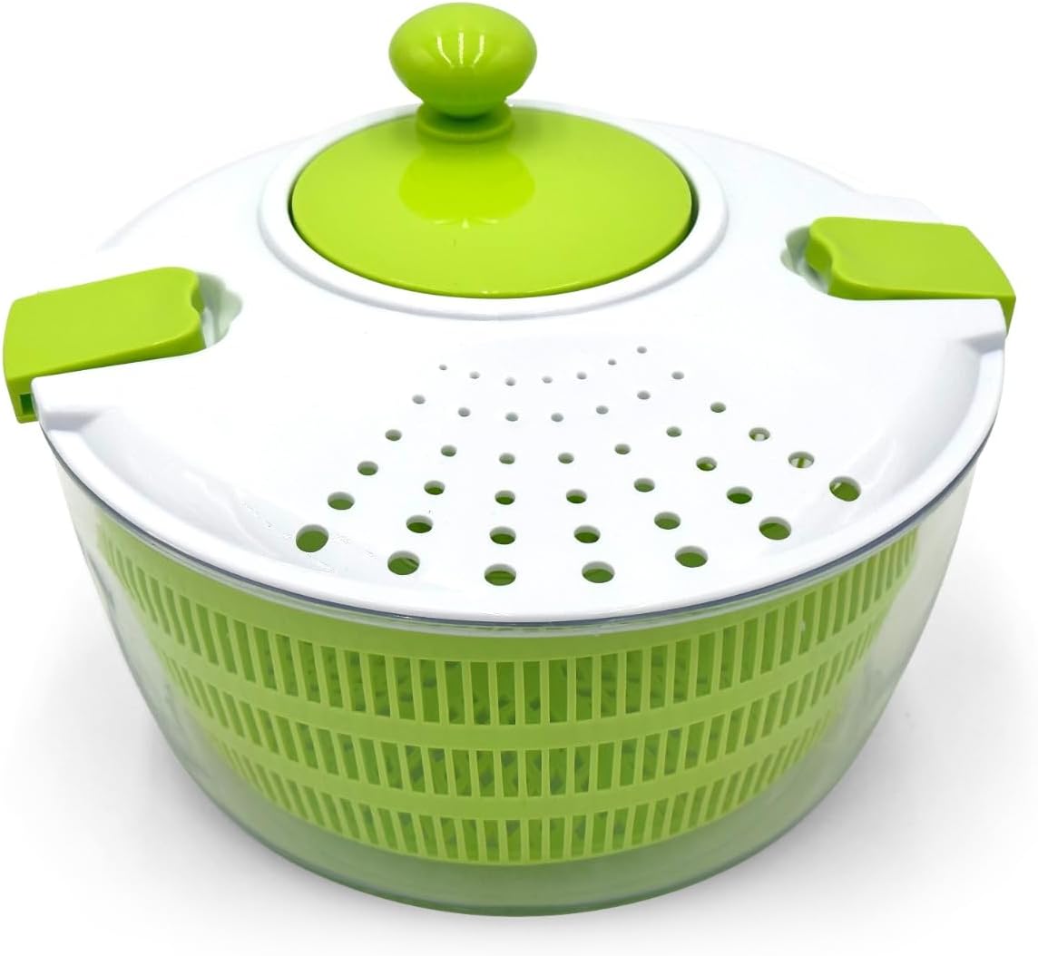 Lumme Salad Spinner Vegetable Chopper Multifunctional includes a shredding board with multiple blades, easy to use, Spin dry, and chop your favorite Salad greens, fruits, and Vegetables…