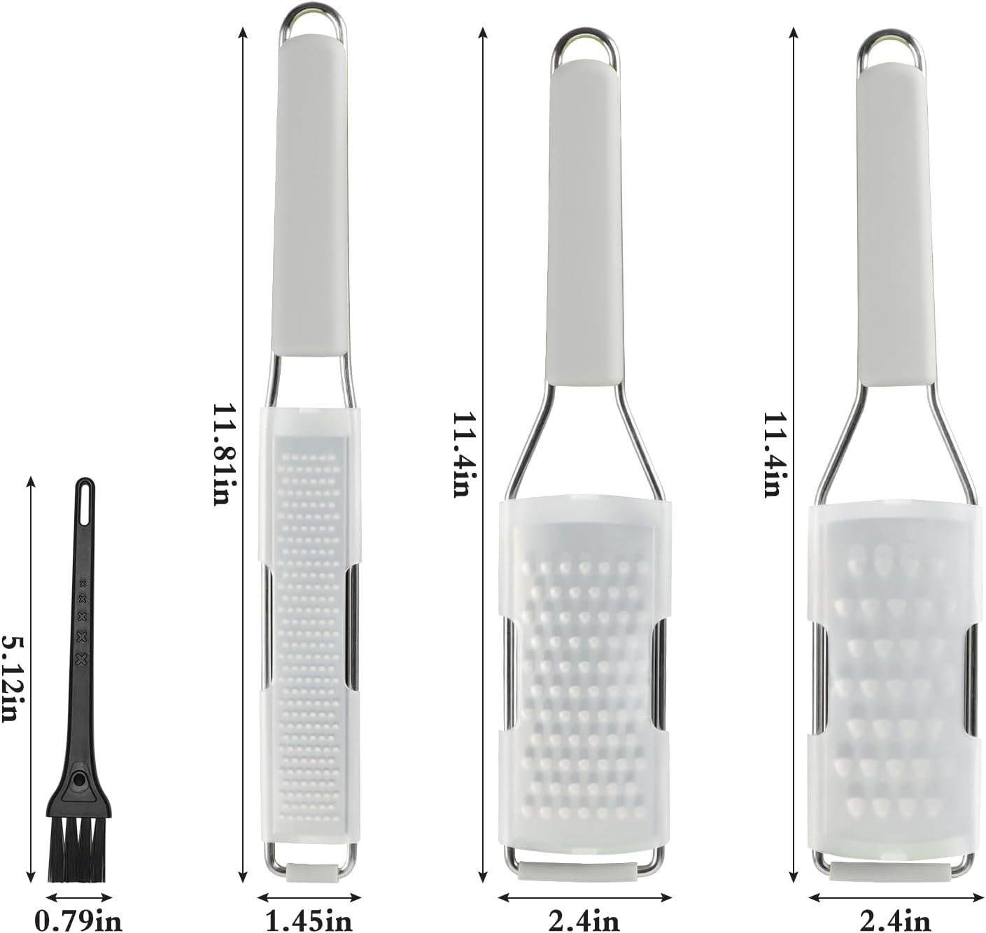 Cambom Lemon & Citrus Zester, Cheese Graters with Stainless Steel Sharp Blade for Parmesan Cheese, Ginger, Garlic, Nutmeg, Chocolate, Vegetables, Fruits, Dishwasher Safe Shredder Fine Blade