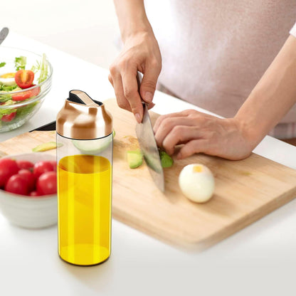 Aelga Olive Oil Dispenser - 14 OZ Glass Oil and Vinegar Dispenser Bottles Set for Kitchen No Drip-Set of 2