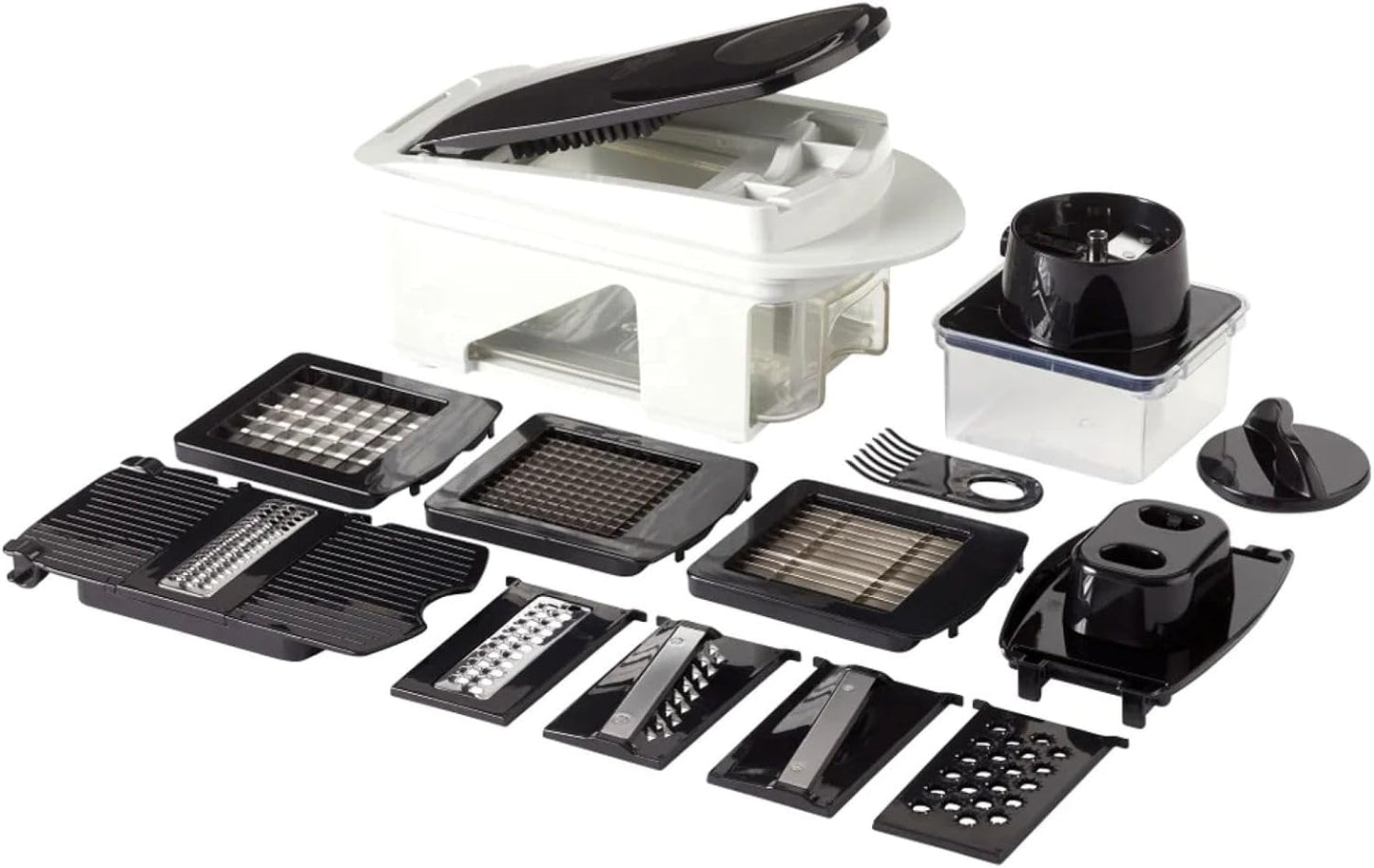 MlU 11-Piece Vegetable Chopper & Slicer Set with 5 Blades & Spiralizer