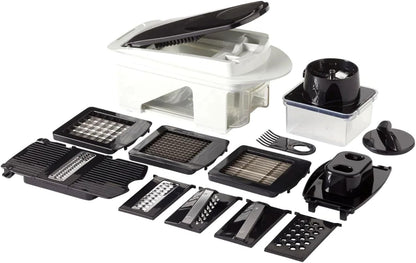 MlU 11-Piece Vegetable Chopper & Slicer Set with 5 Blades & Spiralizer