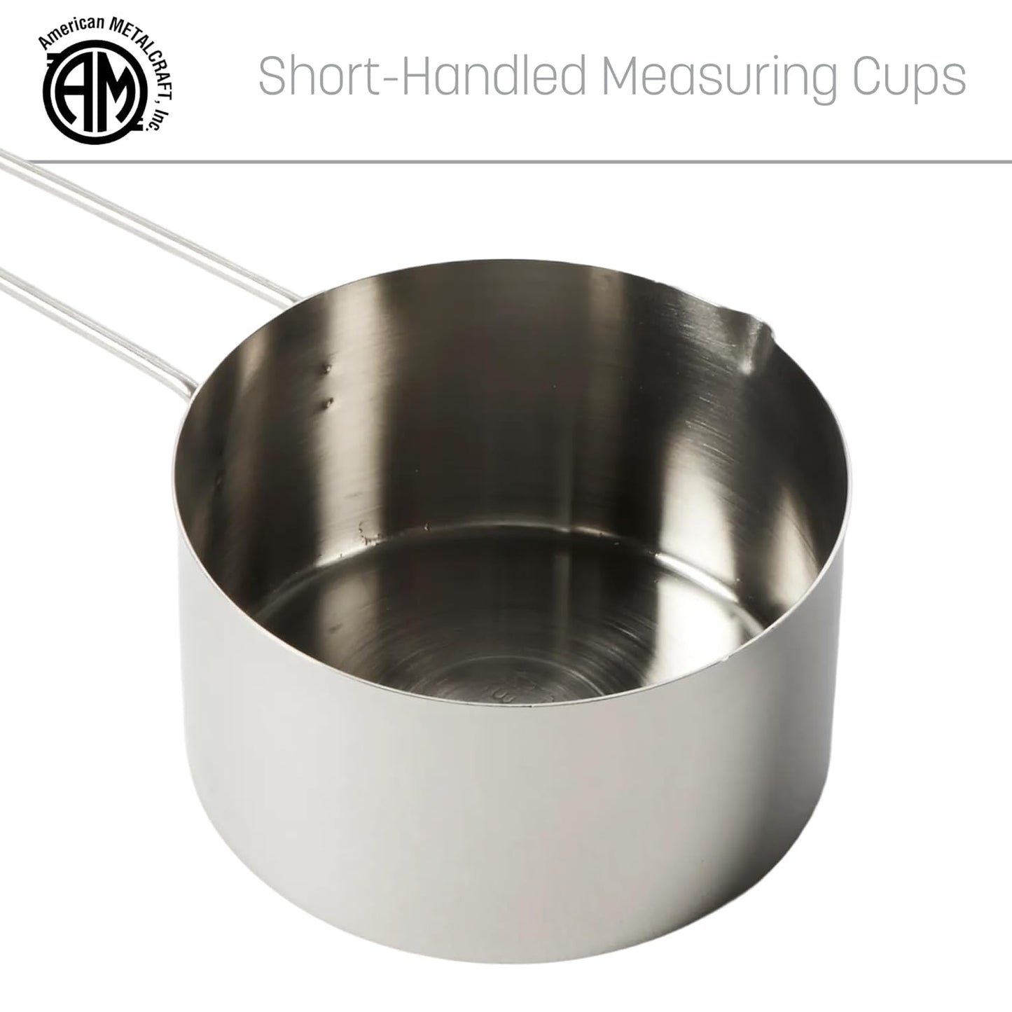 American METALCRAFT, Inc. 1/3 Stainless Steel Measuring Cup, Silver