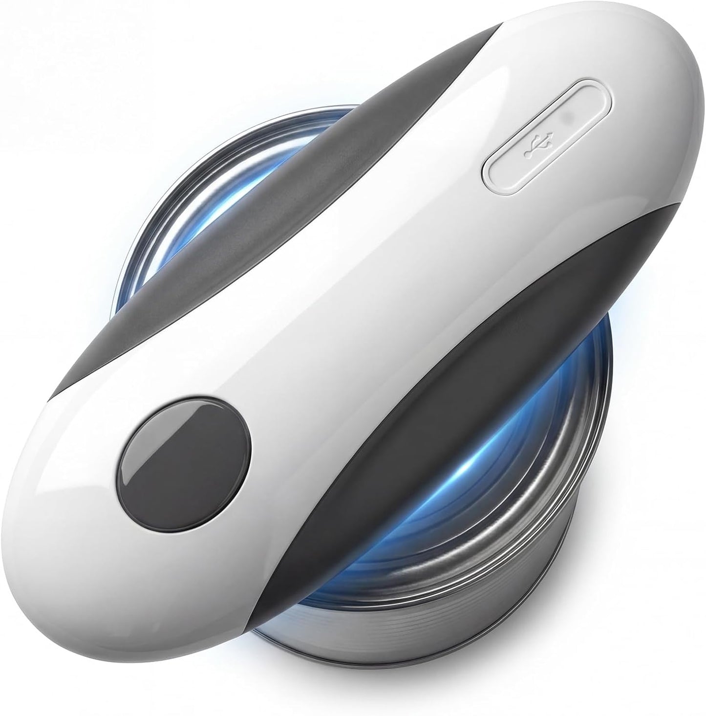 Electric Can Opener, Automatic One-Touch Hands-Free, Smooth-Edge Rechargeable Can Opener for All Can Sizes — Fast Side-Cut Opening, Safe & Easy for Seniors/Arthritis — Compact Kitchen Gadget