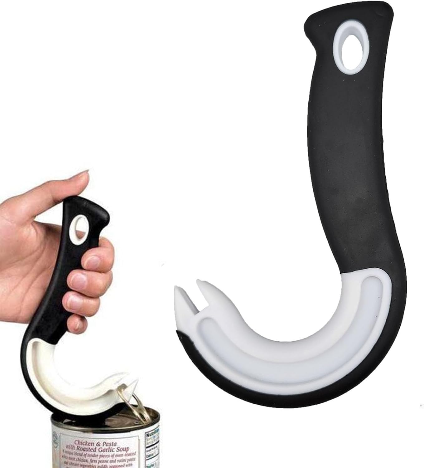 Hand can opener manual, can opener for seniors, Easy Open Ring Pull Can Opener, convenient to open cans labor-saving tools can be used for a variety of Pull-Tab Cans, Soda Cans Canned Pet
