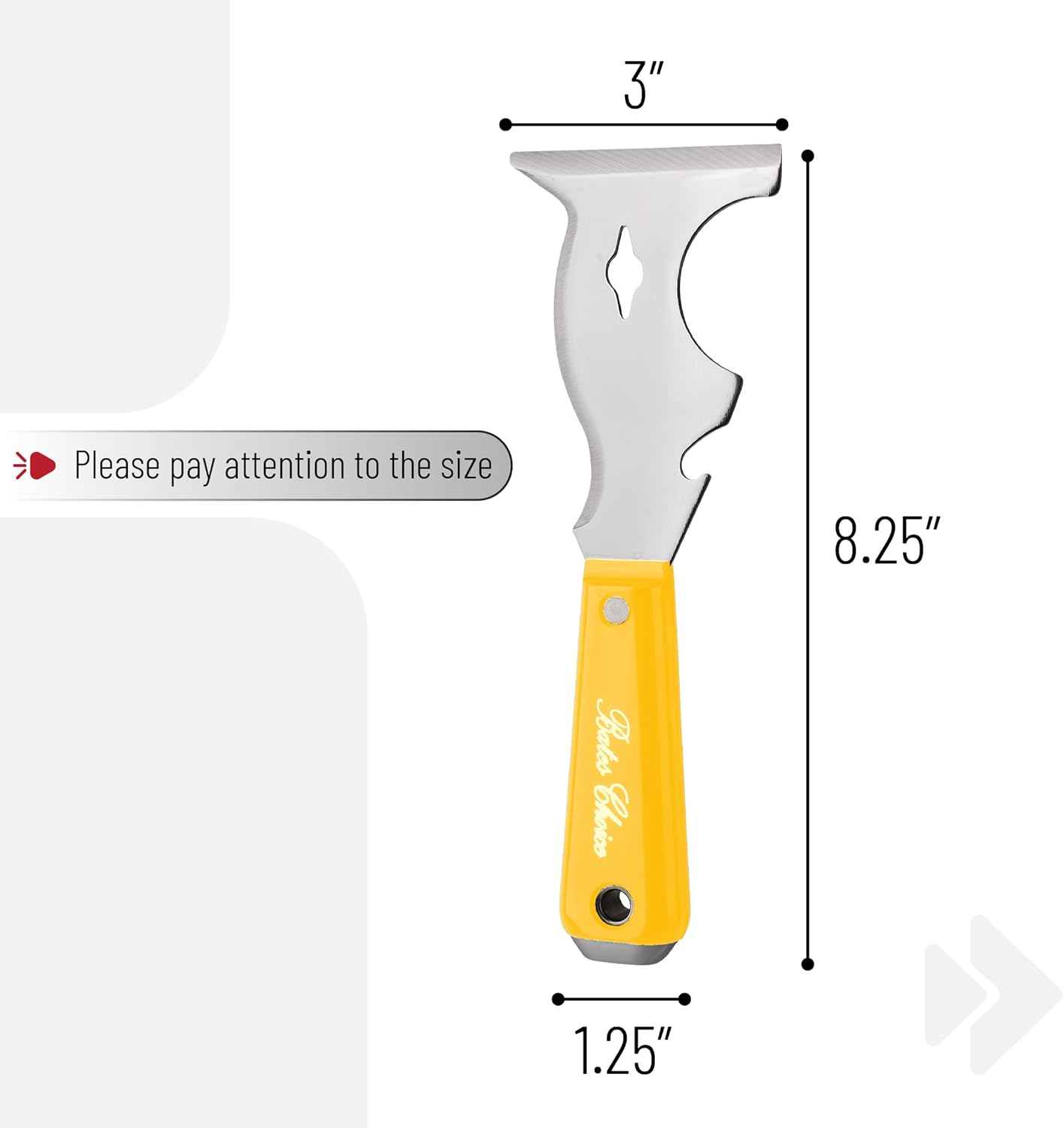 Bates- Paint Scraper, 10 in 1 Painters Tool, Paint Scrapers for Wood, Painters Tool, Painters Knife, Paint Scraper for Painting, Putty Knife, Metal Scraper, Spackle Tool, Putty Scraper, Knife Scraper
