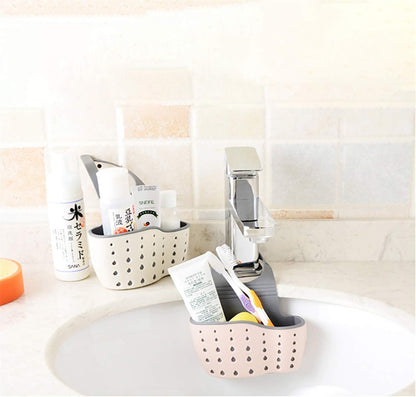 YYaaloa Sink Basket Sink Strainers Basket Kitchen Drain Shelf Sink Storage Holder (style 2- Pink)