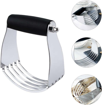 Gadpiparty Stainless Steel Dough Pastry Cutter and Blender Heavy Duty Baking Tool for Smooth Dough Mixing and Pastry Preparation