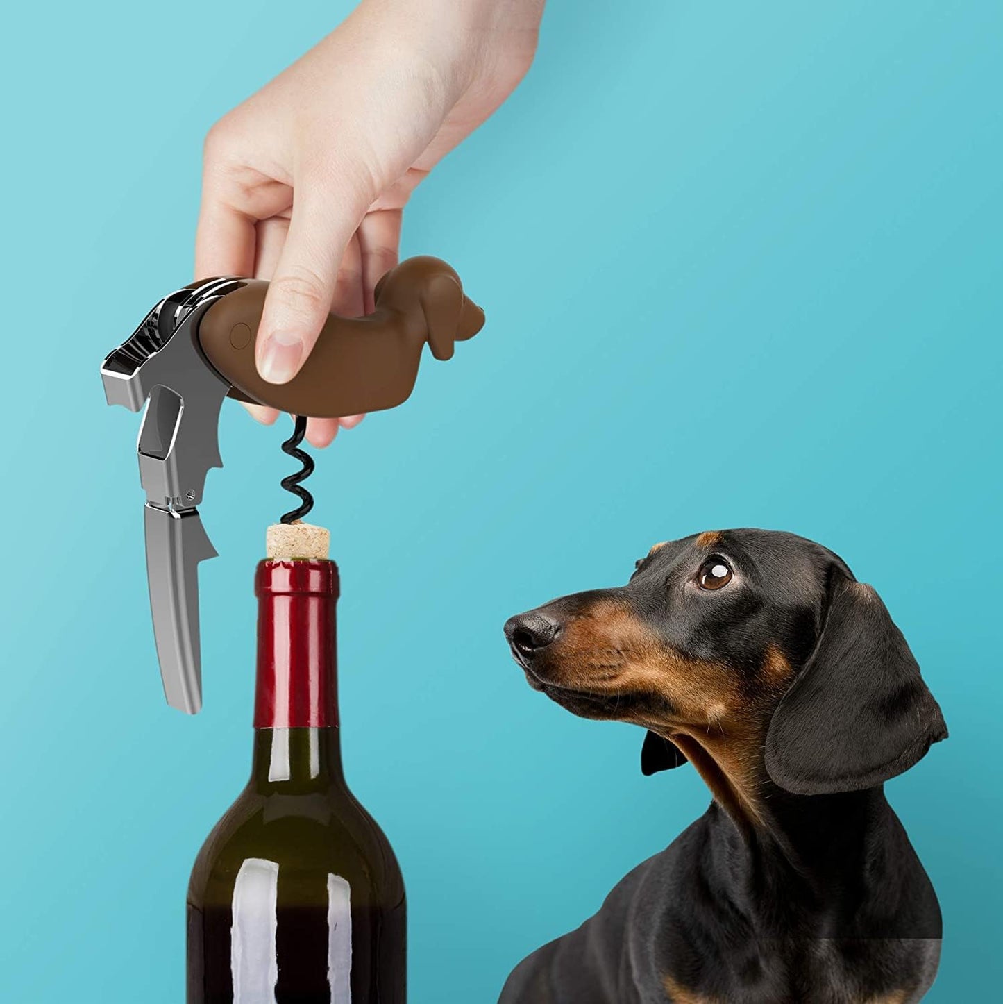 Unique Fish Corkscrew, Professional Waiters Corkscrew Wine Key Bottle Opener,Manual Wine Key for Servers, Waiters, Bartenders and Home Use
