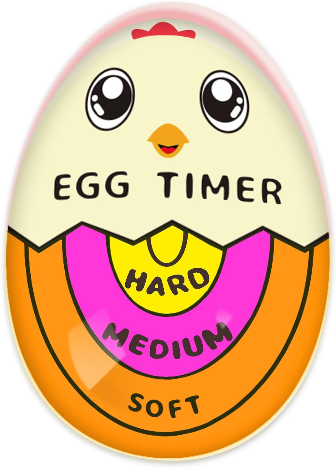 Lasubst Egg Timer for Boiling Eggs that Changes Color When Done, Tricolor