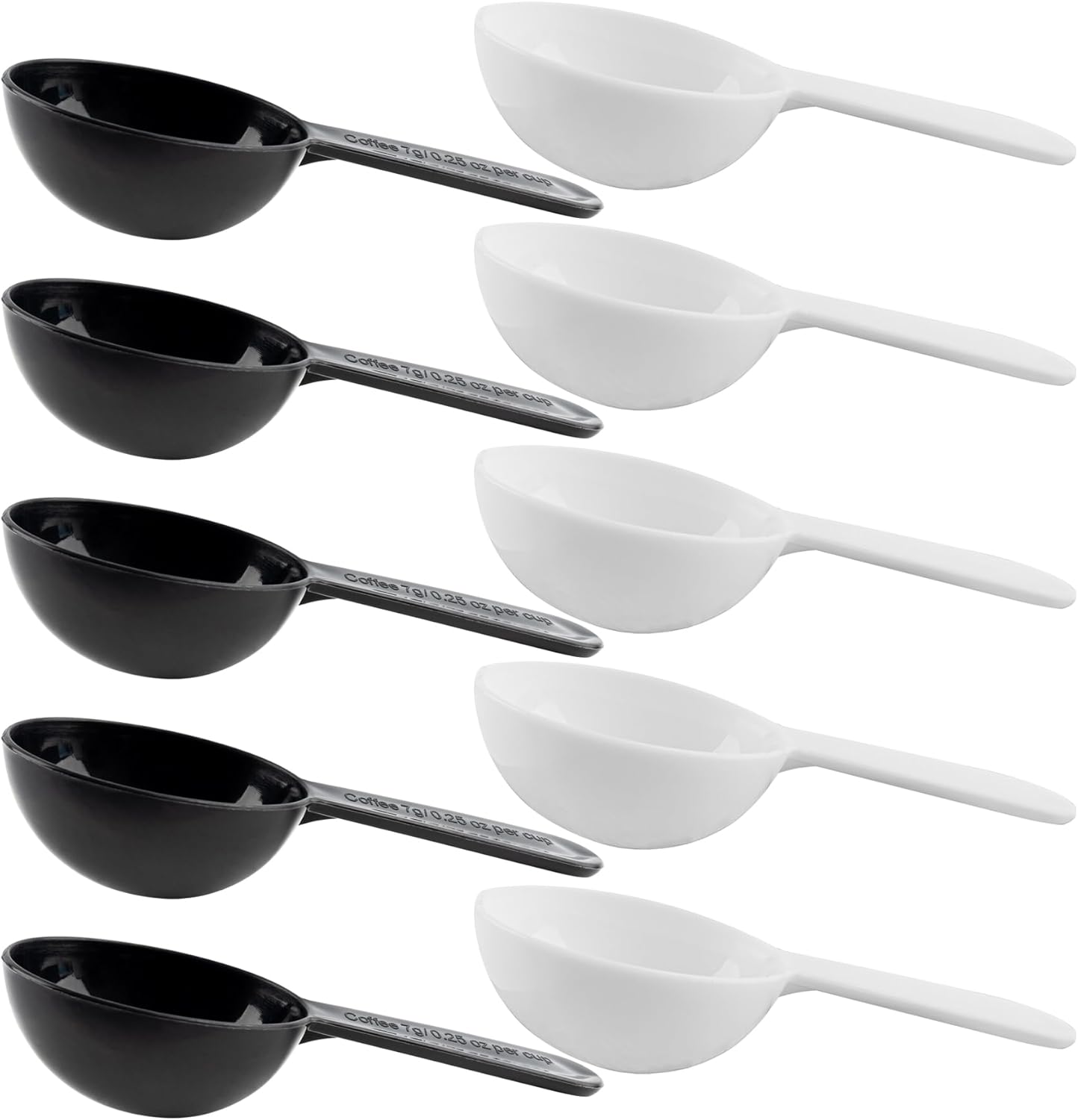 AUEAR, 5 Pack Tablespoon Coffee Scoop Plastic Measuring for Milk Powder Fruit Seed Spices