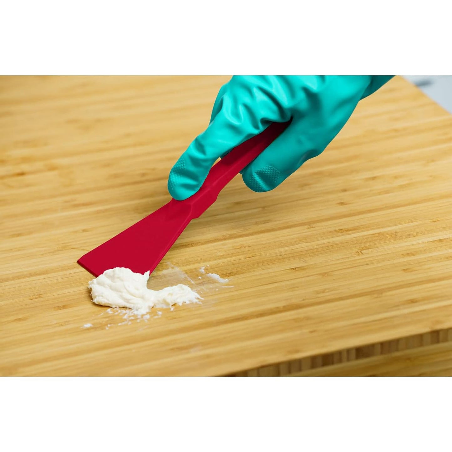 SPARTA Polypropylene Scraper Tool Food Safe Scraper for Removing Caked-On Residue in Commercial Kitchens, Plastic, 7.82 x 3 Inches, White