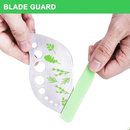 Herb Stripper Tool Leaf Stripper 9 Holes Herb Zip Tool Herb Chopper 2 in 1 Kitchen Gadgets for Kale Thyme Rosemary Basil