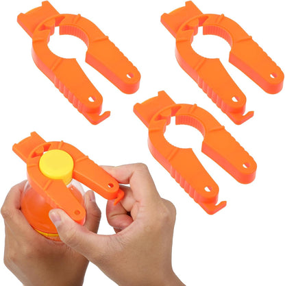 Plastic Bottle Cap Opener,3 Pack Water Bottle Opener,Orange Soda Can Opener,3 in 1 Multi-Purpose Water Bottle Opener for Arthritic Hands,Seniors