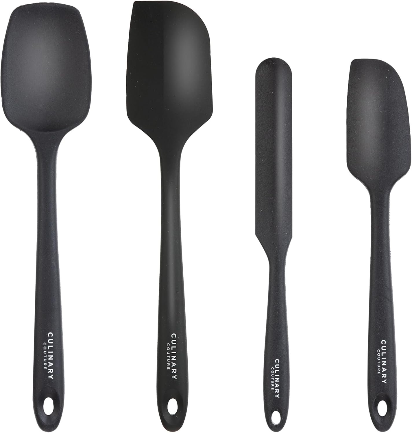 4-Piece Silicone Baking Spatula Set - Rubber Spatulas Silicone Heat Resistant, BPA-Free - Spatula Set for Nonstick Cookware - Baking Essentials